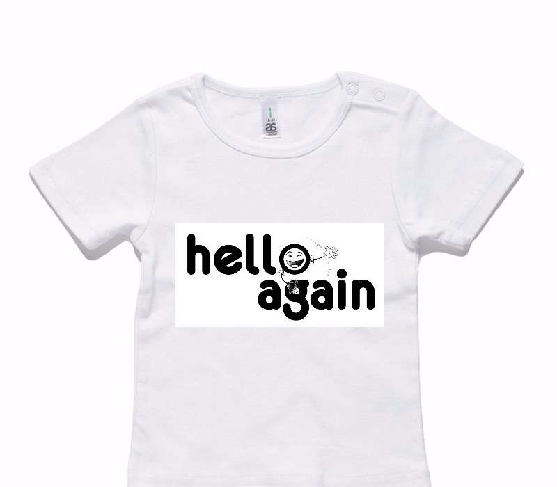 Custom AS Colour White Baby T-Shirt