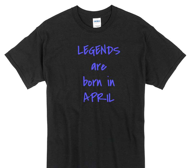 Custom Gildan 100% Cotton Black T-Shirt