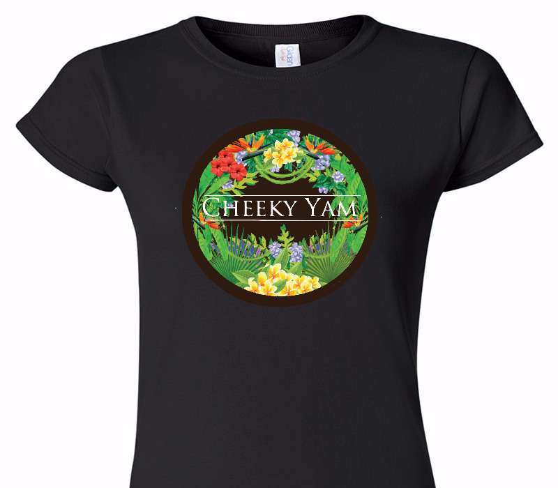 Custom Womens Soft Style 100% Cotton Black T-Shirt