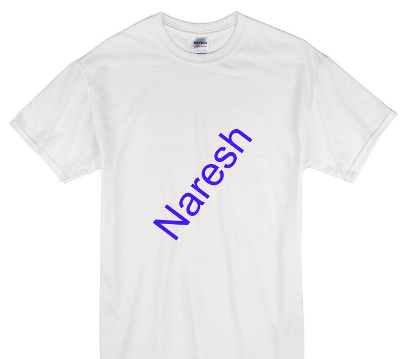 Custom Gildan 100% Cotton White T-Shirt