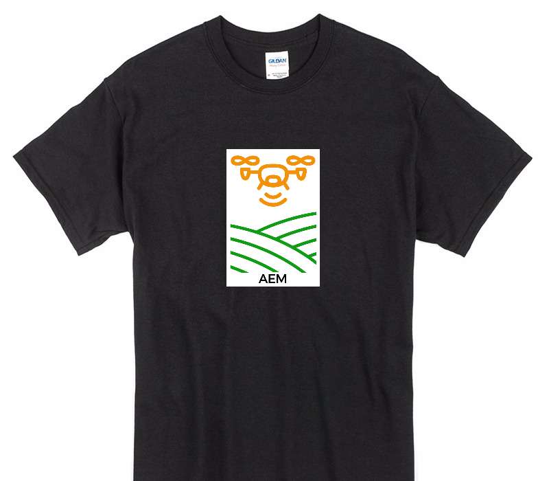 Custom Gildan 100% Cotton Black T-Shirt