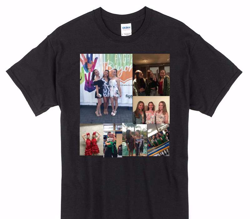 Custom Gildan 100% Cotton Black T-Shirt