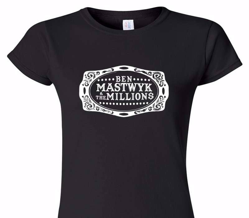 Custom Womens Soft Style 100% Cotton Black T-Shirt