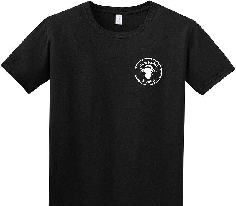 Custom Adult Soft Style 100% Cotton Black T-Shirt