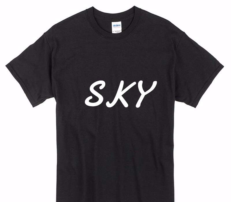 Custom Gildan 100% Cotton Black T-Shirt