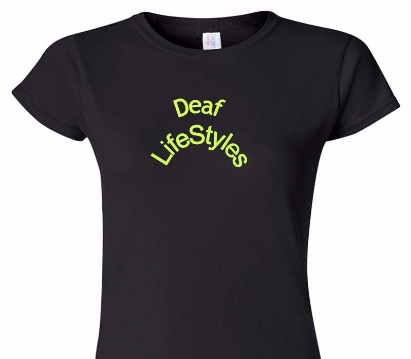 Custom Womens Soft Style 100% Cotton Black T-Shirt