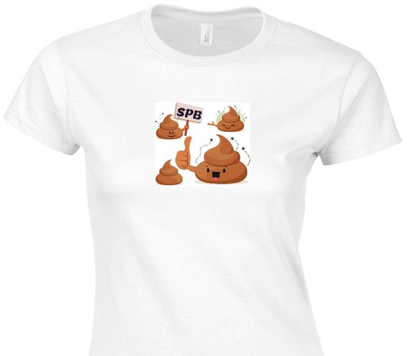 Custom Womens Soft Style 100% Cotton White T-Shirt