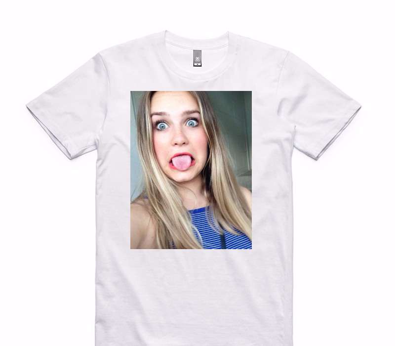 Custom AS Colour 100% Cotton White T-Shirt