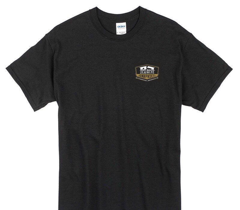 Custom Gildan 100% Cotton Black T-Shirt