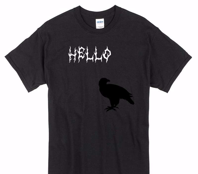 Custom Gildan 100% Cotton Black T-Shirt