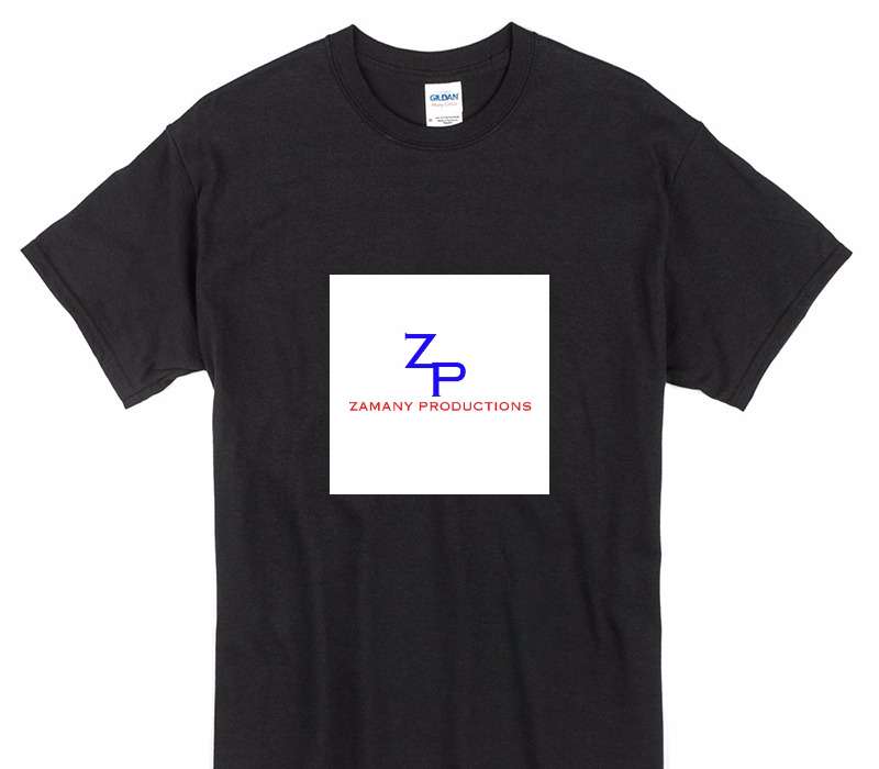 Custom Gildan 100% Cotton Black T-Shirt