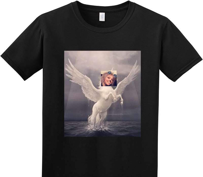 Custom Adult Soft Style 100% Cotton Black T-Shirt