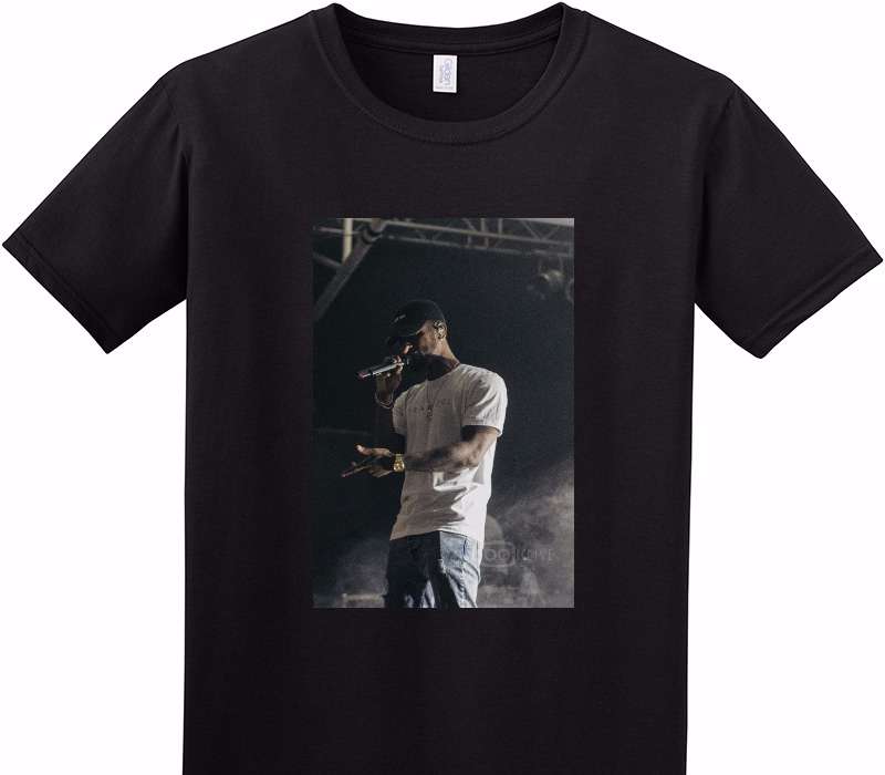 Custom Adult Soft Style 100% Cotton Black T-Shirt
