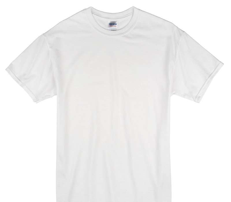 Custom Gildan 100% Cotton White T-Shirt