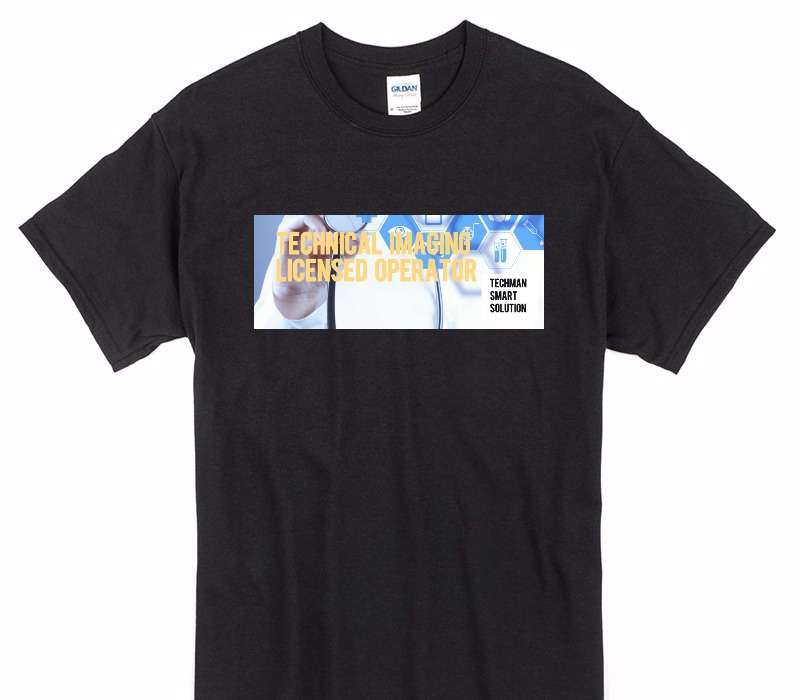 Custom Gildan 100% Cotton Black T-Shirt