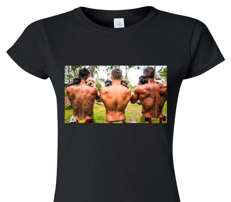 Custom Womens Soft Style 100% Cotton Black T-Shirt