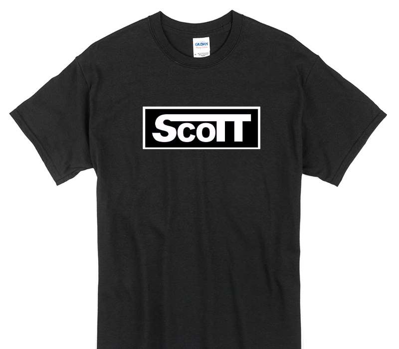 Custom Gildan 100% Cotton Black T-Shirt