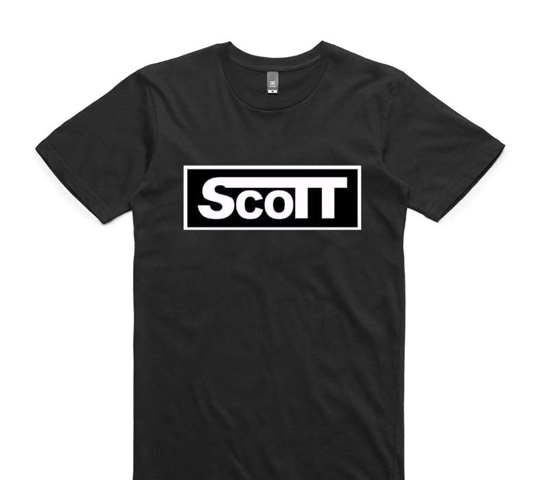 Custom AS Colour 100% Cotton Black T-Shirt