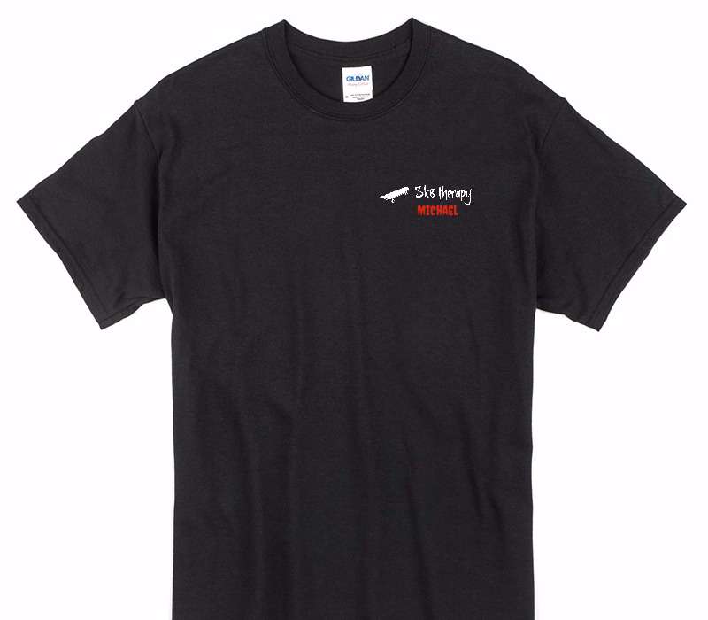 Custom Gildan 100% Cotton Black T-Shirt