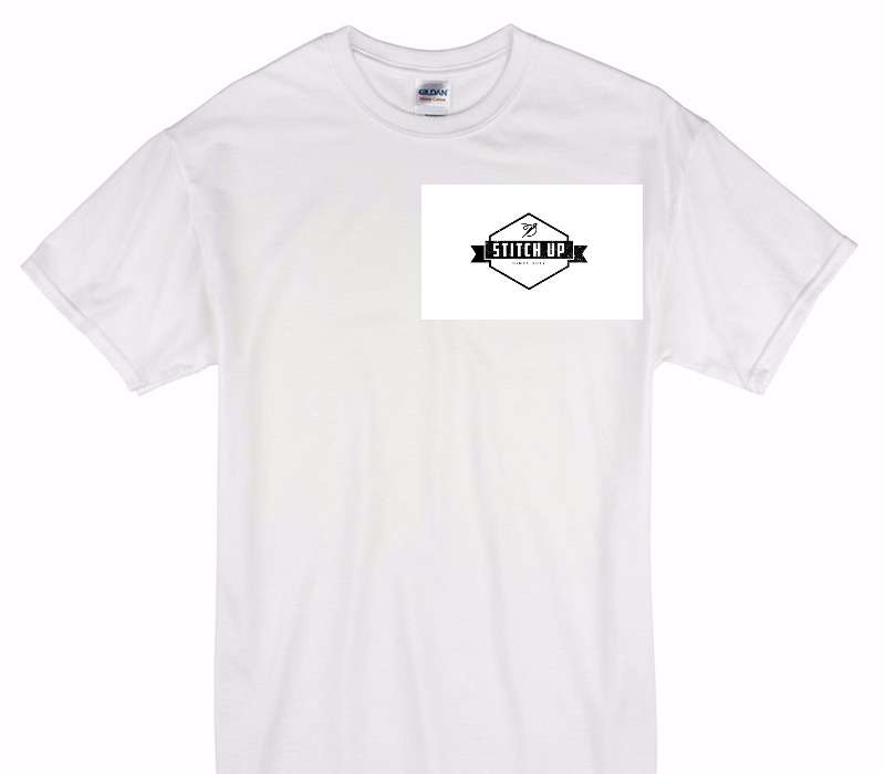 Custom Gildan 100% Cotton White T-Shirt
