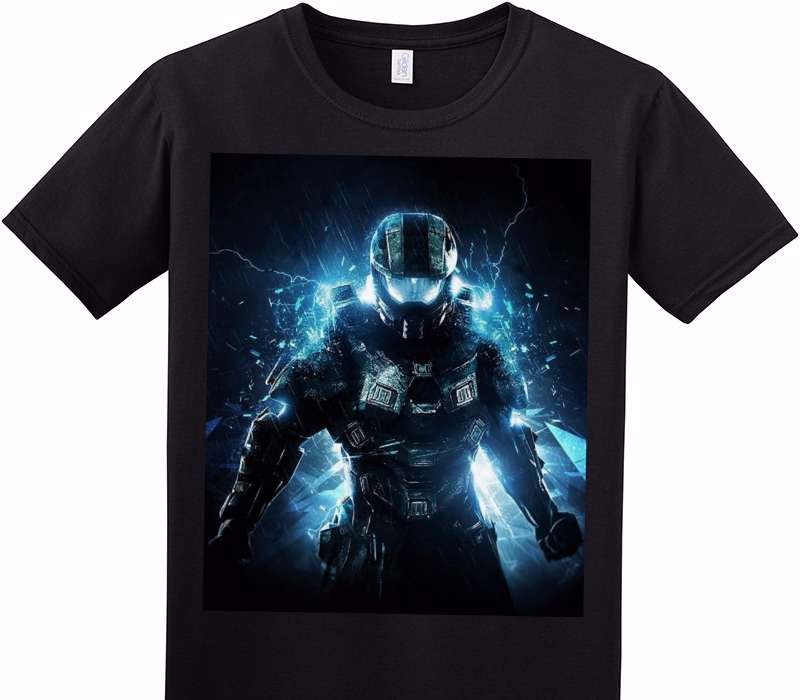 Custom Adult Soft Style 100% Cotton Black T-Shirt
