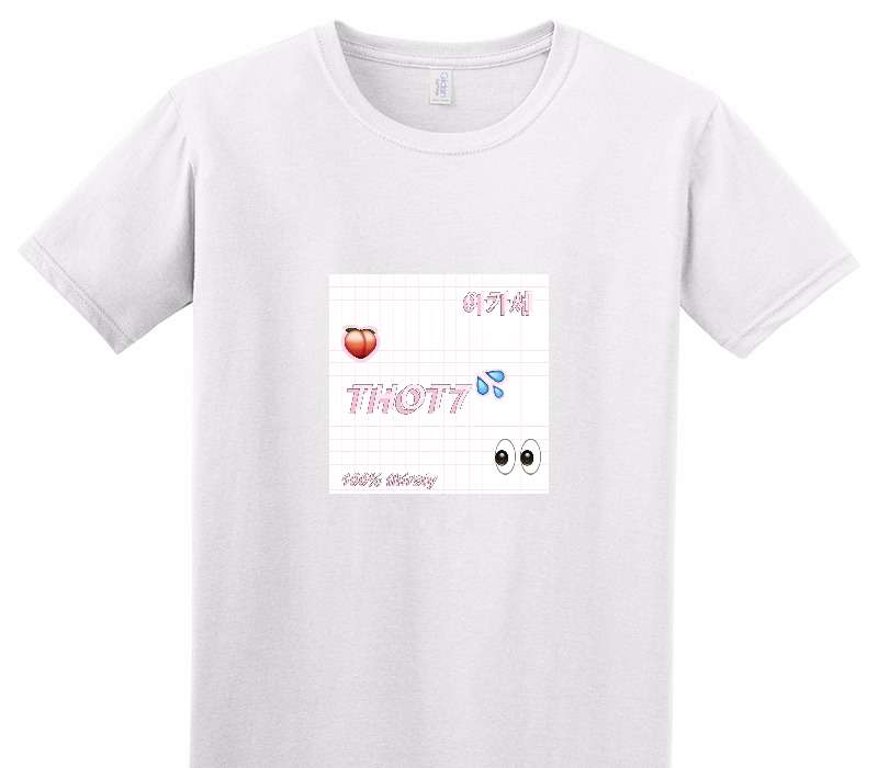 Custom Adult Soft Style 100% Cotton White T-Shirt