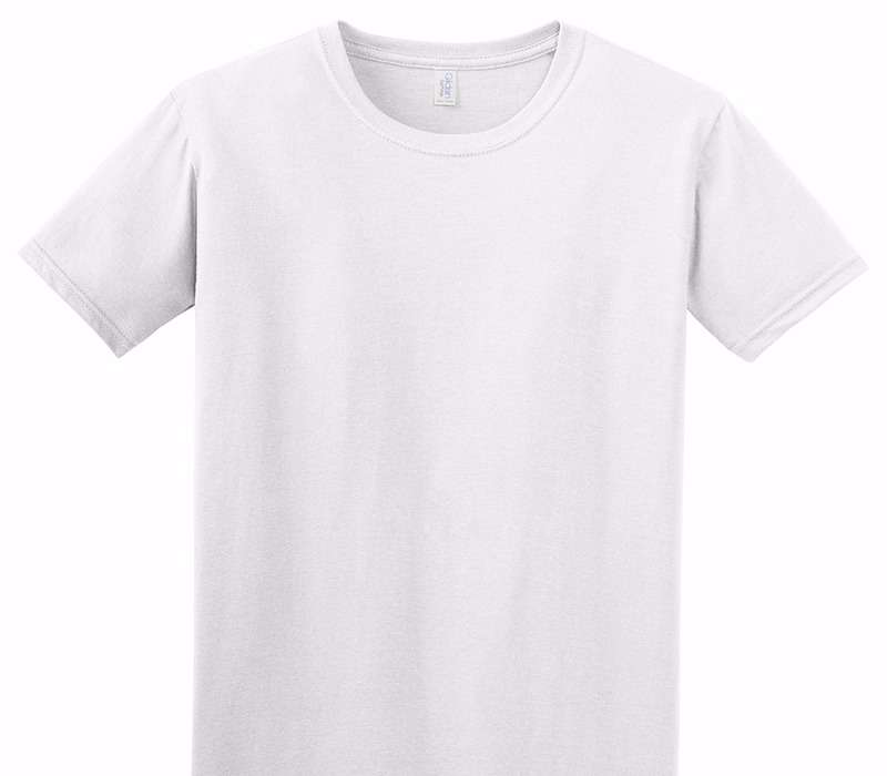 Custom Adult Soft Style 100% Cotton White T-Shirt