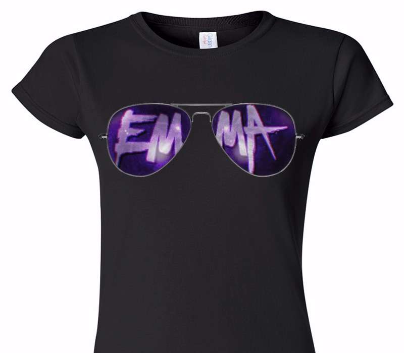 Custom Womens Soft Style 100% Cotton Black T-Shirt