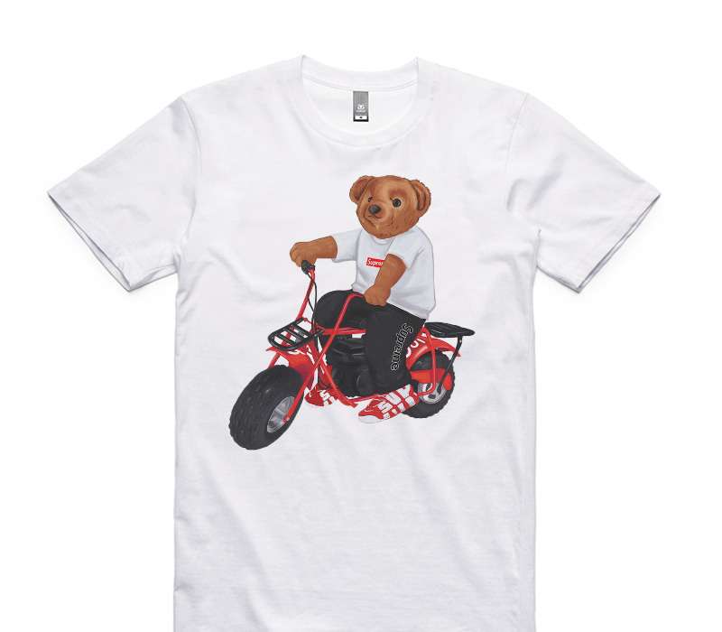 Custom AS Colour 100% Cotton White T-Shirt
