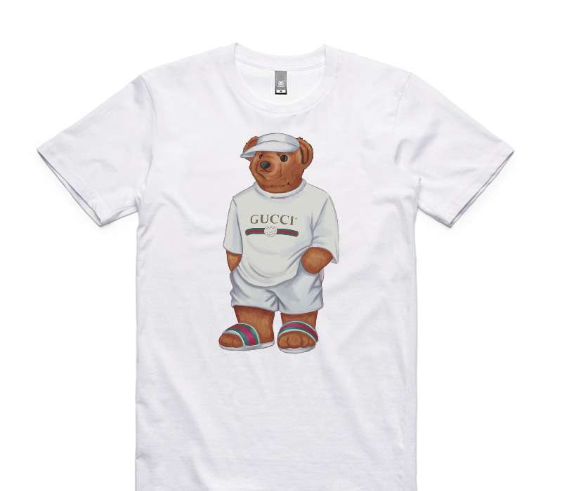 Custom AS Colour 100% Cotton White T-Shirt