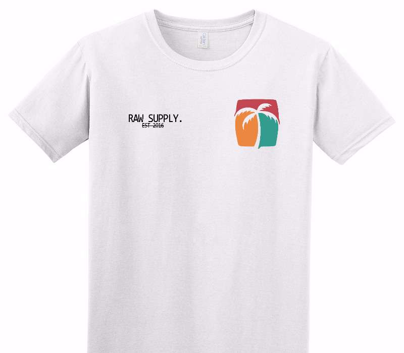 Custom Adult Soft Style 100% Cotton White T-Shirt