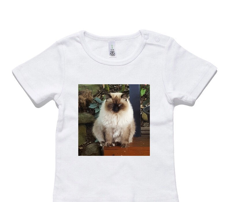 Custom AS Colour White Baby T-Shirt