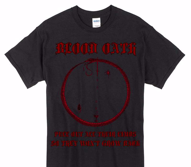 Custom Gildan 100% Cotton Black T-Shirt