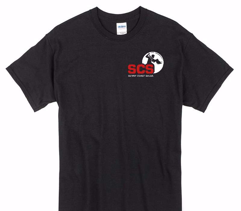 Custom Gildan 100% Cotton Black T-Shirt