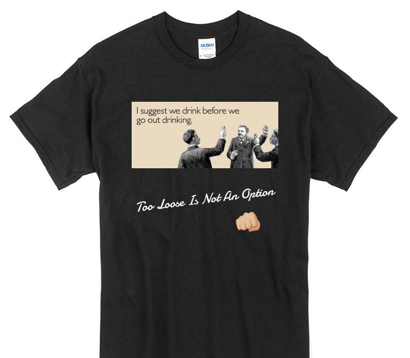 Custom Gildan 100% Cotton Black T-Shirt