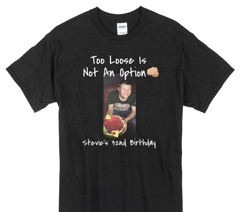 Custom Gildan 100% Cotton Black T-Shirt