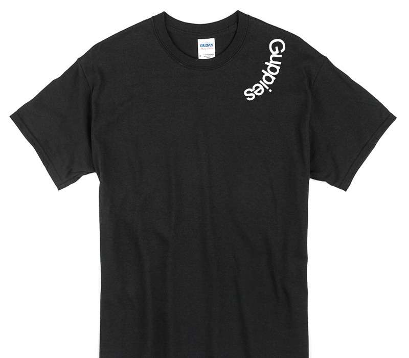 Custom Gildan 100% Cotton Black T-Shirt