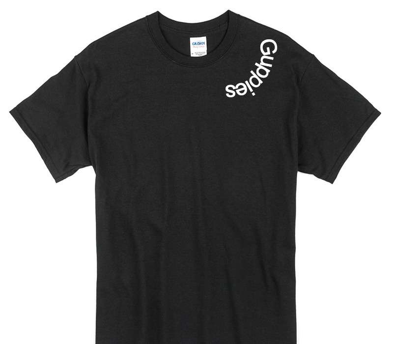 Custom Gildan 100% Cotton Black T-Shirt