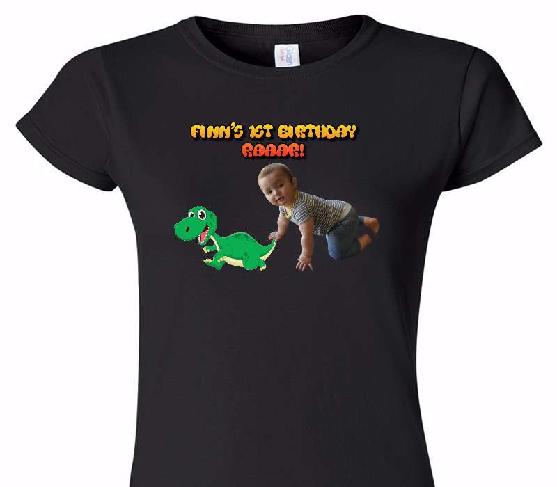 Custom Womens Soft Style 100% Cotton Black T-Shirt