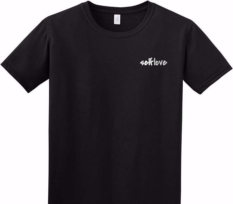 Custom Adult Soft Style 100% Cotton Black T-Shirt