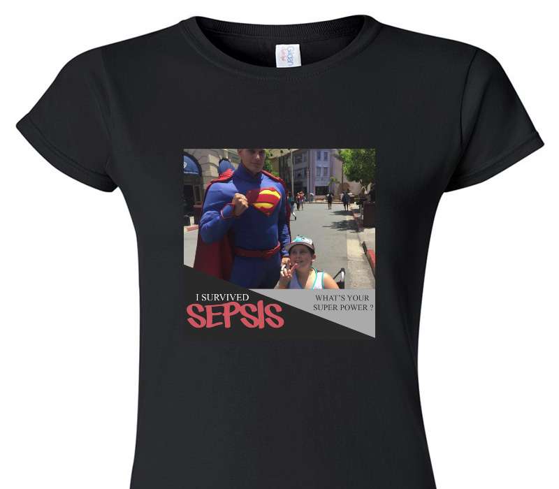 Custom Womens Soft Style 100% Cotton Black T-Shirt