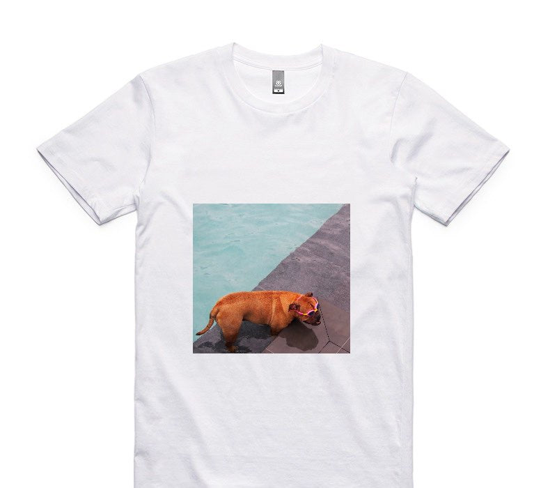 Custom AS Colour 100% Cotton White T-Shirt