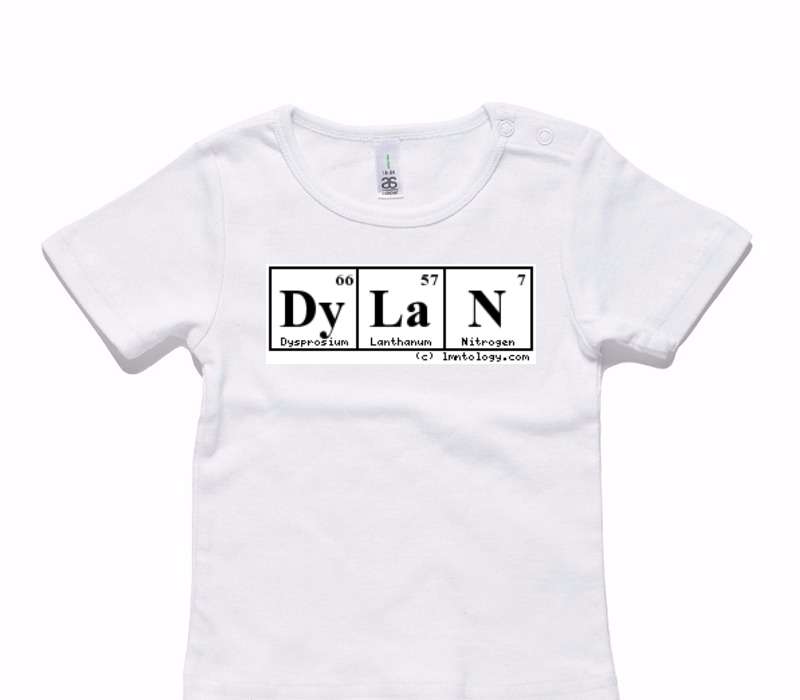 Custom AS Colour White Baby T-Shirt