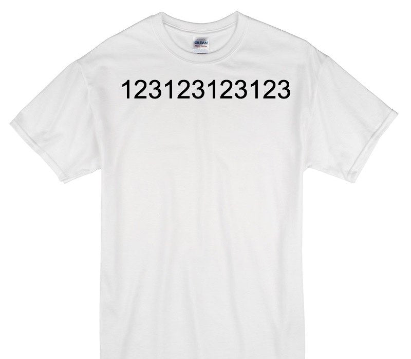 Custom Gildan 100% Cotton White T-Shirt