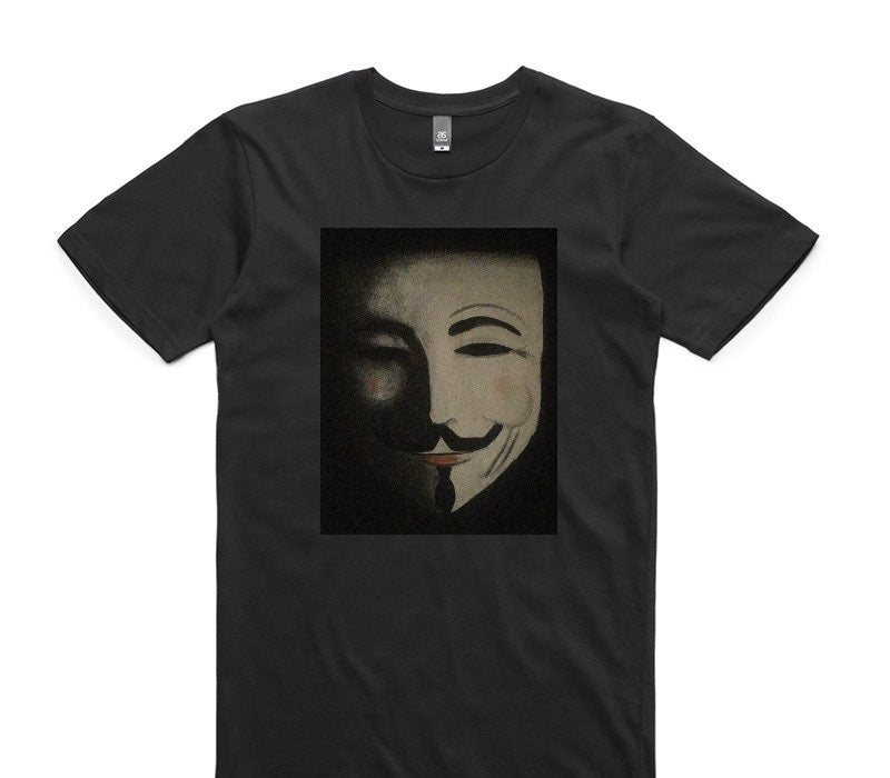 Custom AS Colour 100% Cotton Black T-Shirt