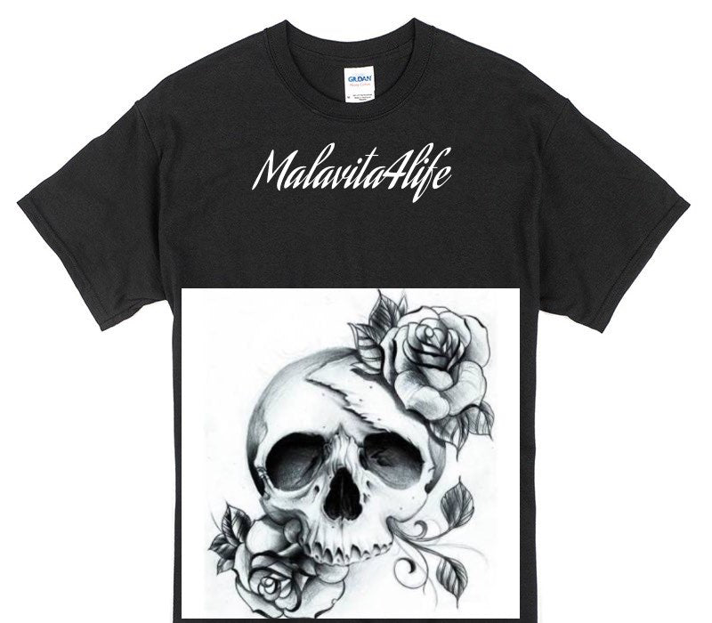 Custom Gildan 100% Cotton Black T-Shirt