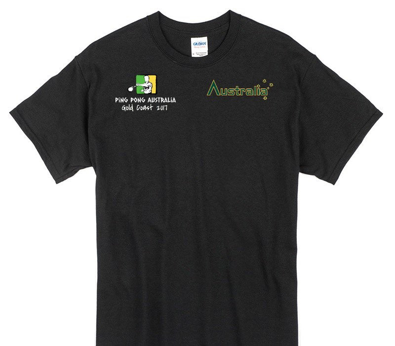 Custom Gildan 100% Cotton Black T-Shirt