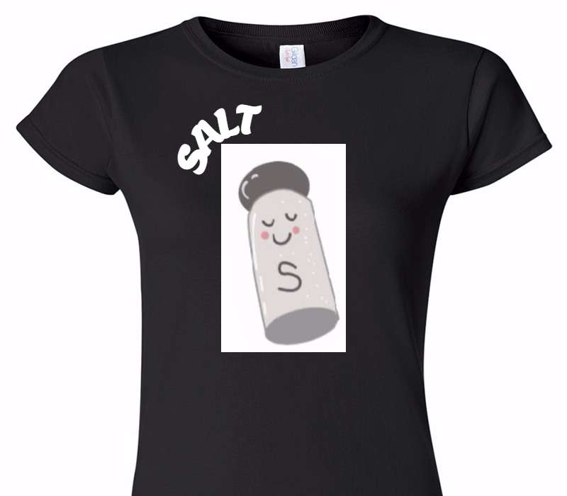 Custom Womens Soft Style 100% Cotton Black T-Shirt