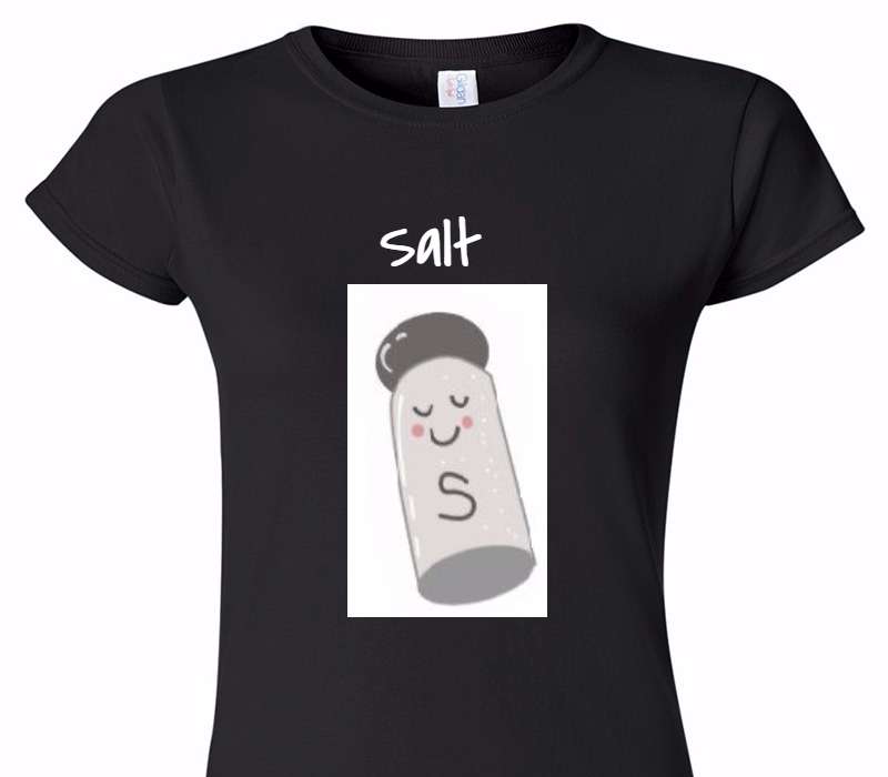 Custom Womens Soft Style 100% Cotton Black T-Shirt