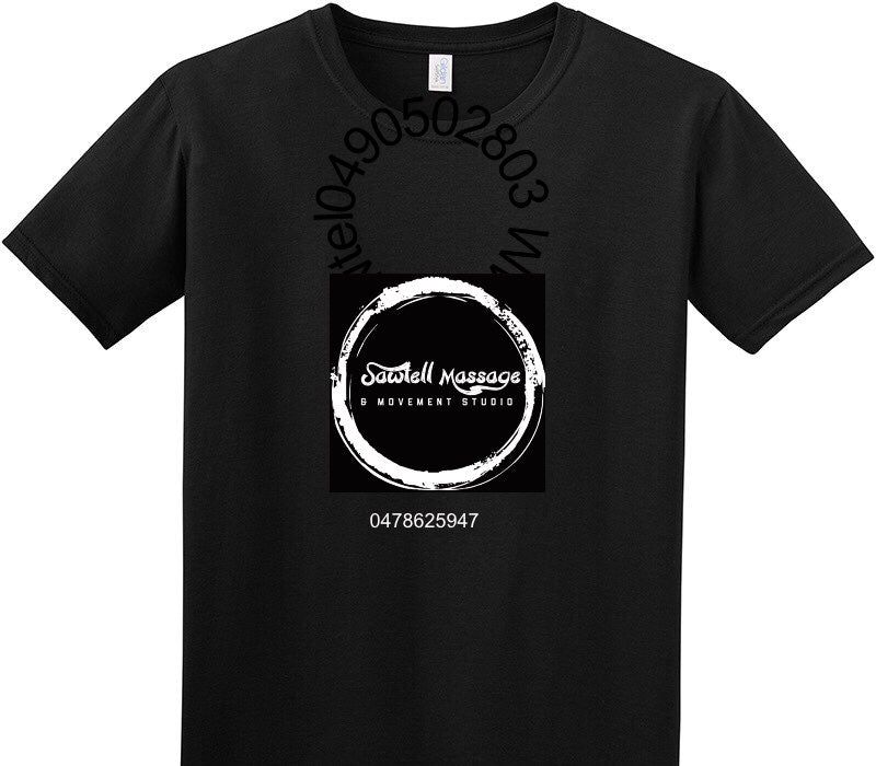 Custom Adult Soft Style 100% Cotton Black T-Shirt